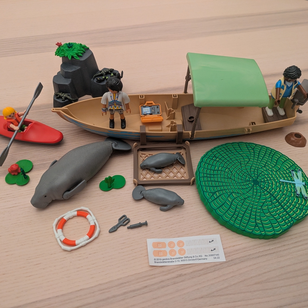 Playmobil Wildtopia Adventure Boat Manatee Rescue